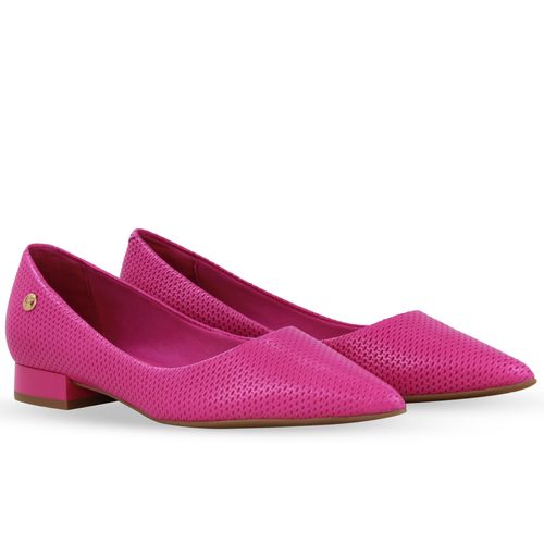 Sapato Couro Veneza Hot Pink