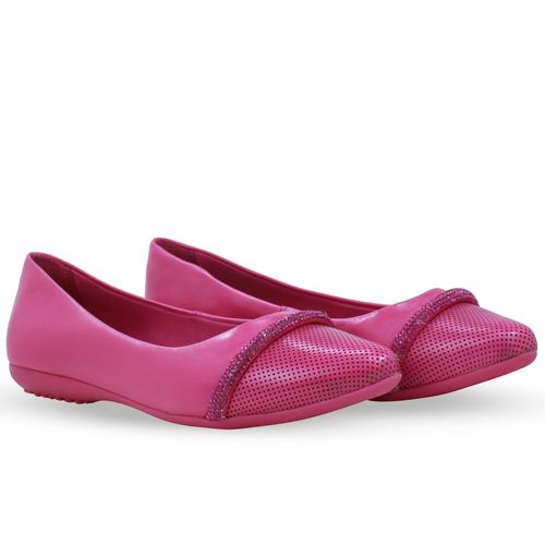 Sapatilha Couro Atanado Napoli Pink