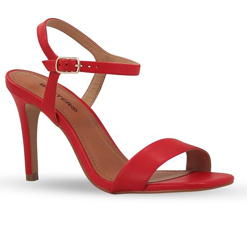 Sandalia Couro Atanado Napoli Vermelho