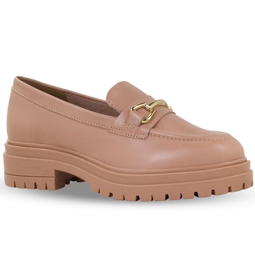 Sapato Mocassim Couro Atanado Napoli Brown Sugar