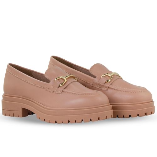 Sapato Mocassim Couro Atanado Napoli Brown Sugar