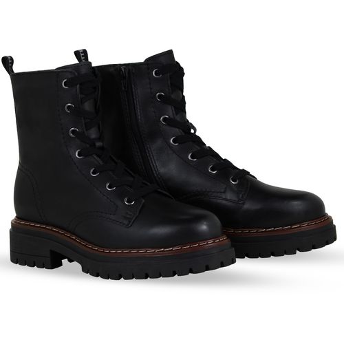 Bota Coturno Couro Atanado Napoli Preto