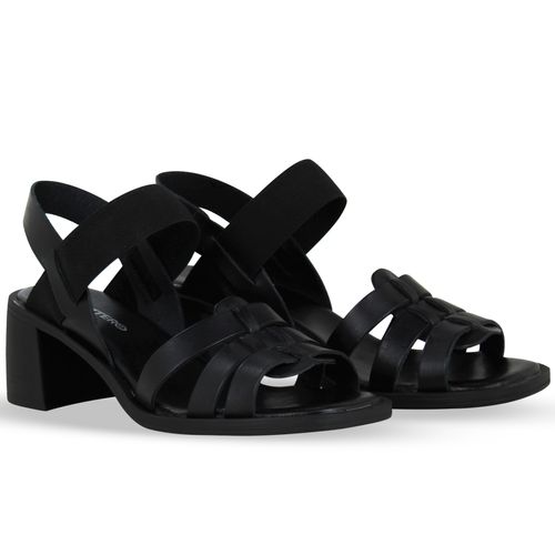 Sandália Couro Atanado Preto