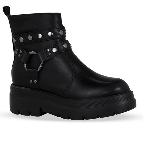 Bota Coturno Couro Atanado Napoli Preto