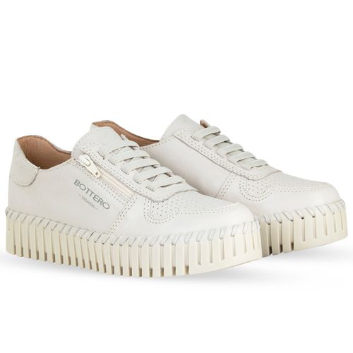 Tênis Couro Burnish Off White