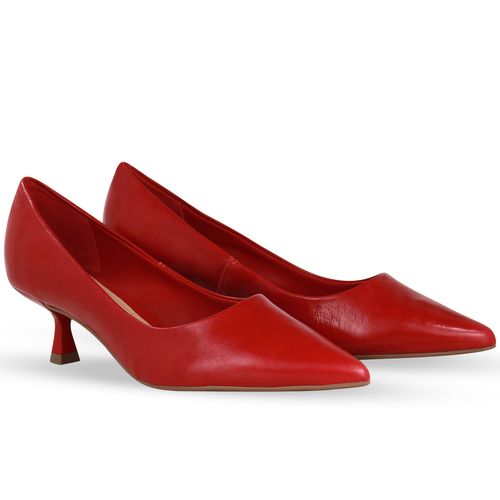 Sapato Scarpin Couro Atenas Rouge
