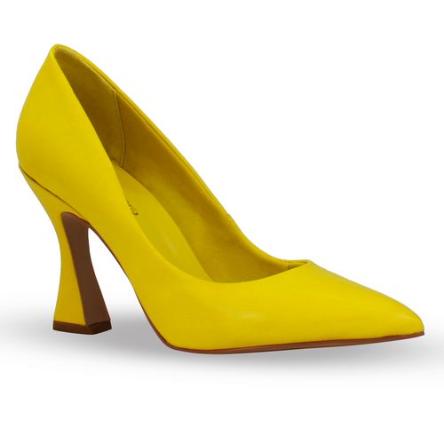 Sapato Scarpin Couro Atanado Napoli Lemon