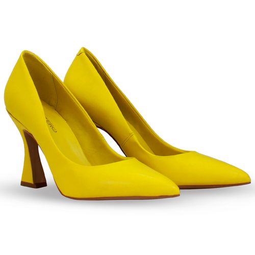 Sapato Scarpin Couro Atanado Napoli Lemon