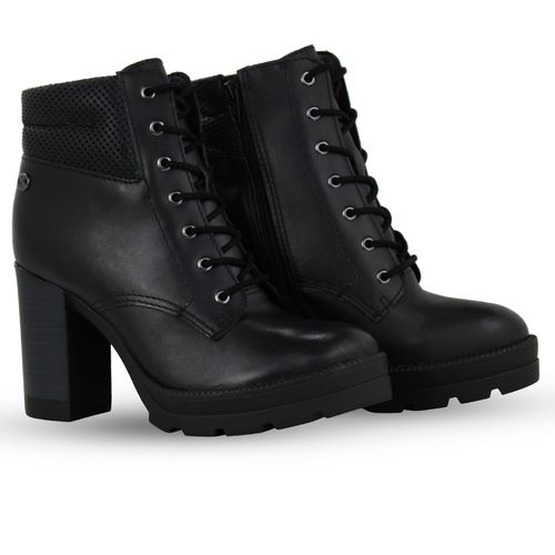 Bota Coturno Couro Atanado Napoli Preto