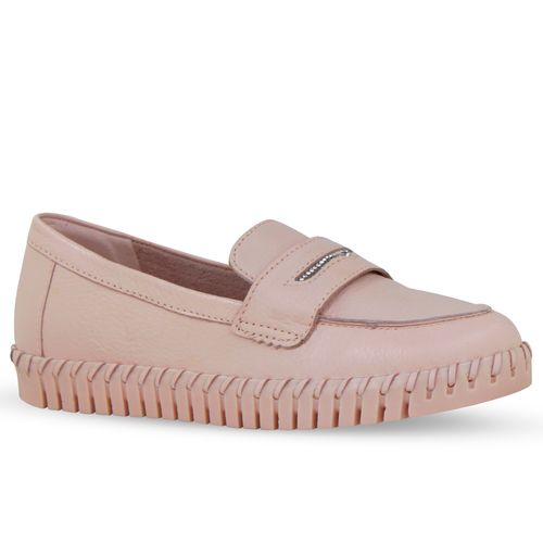 Sapato Twister Couro Summer Burnish Rosa Pele