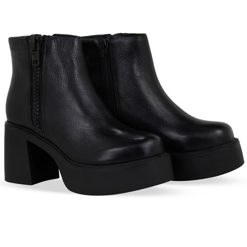 Bota Hampton Couro Burnish Preto