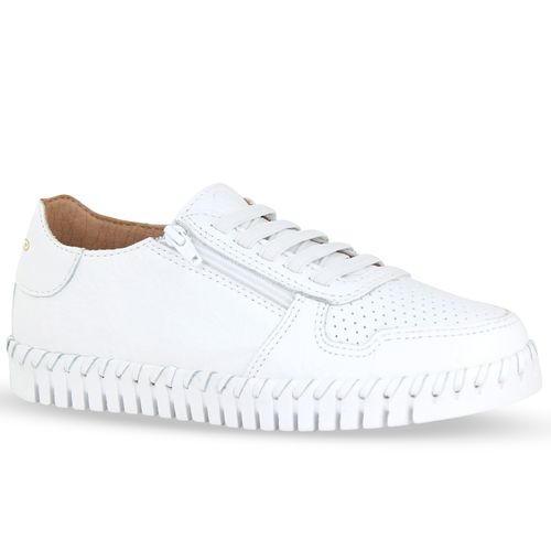 Sapato Twister Couro Burnish Branco