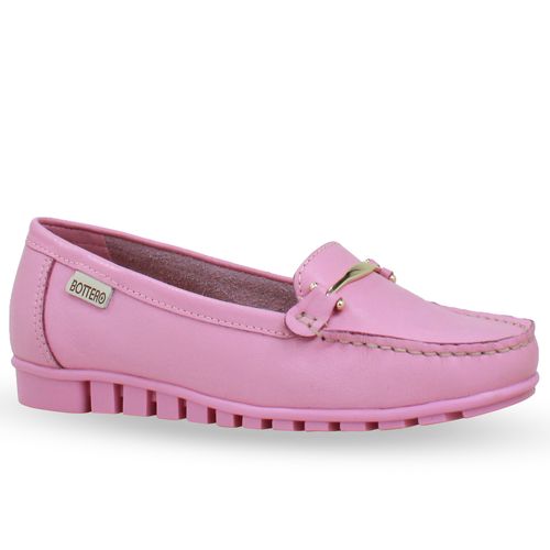 Sapato Mocassim Couro Summer Burnish Rosa