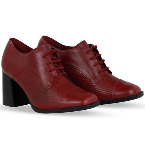 Sapato Couro Atanado Napoli Burgundy
