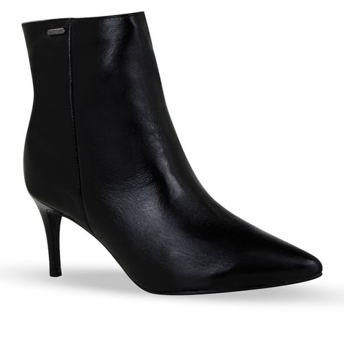 Bota Cano Baixo Couro Atenas Preto
