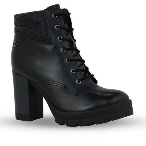 Bota Coturno Couro Atanado Napoli Preto