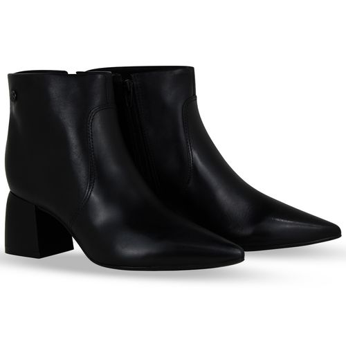 Bota Cano Baixo Couro Atanado Napoli Preto