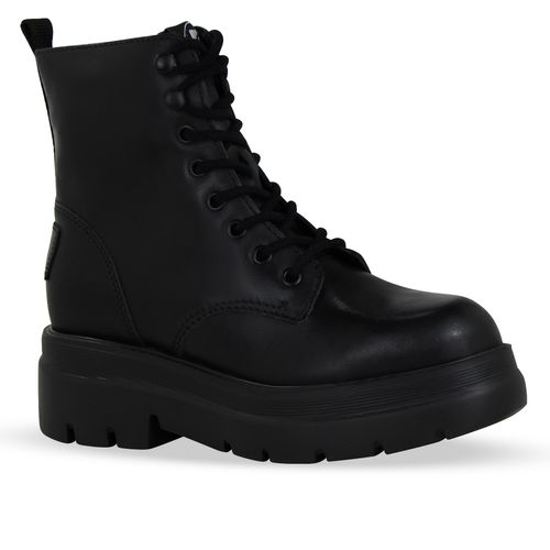 Bota Coturno Couro Atanado Napoli Preto