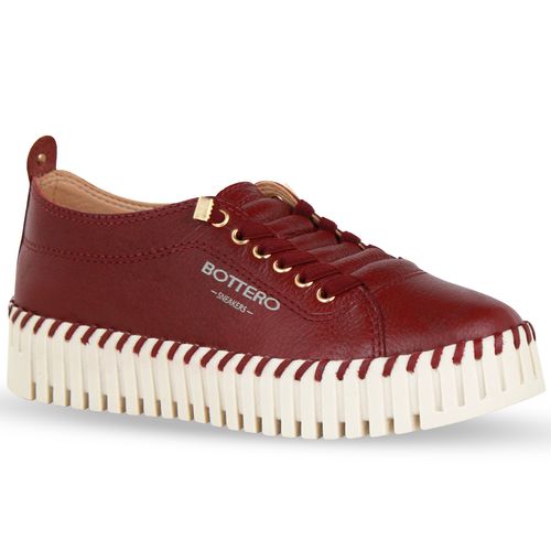 Tênis Couro Burnish Burgundy