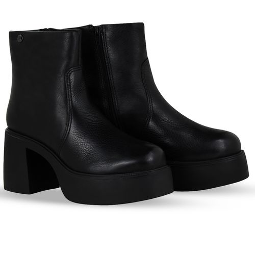 Bota Hampton Couro Burnish Preto