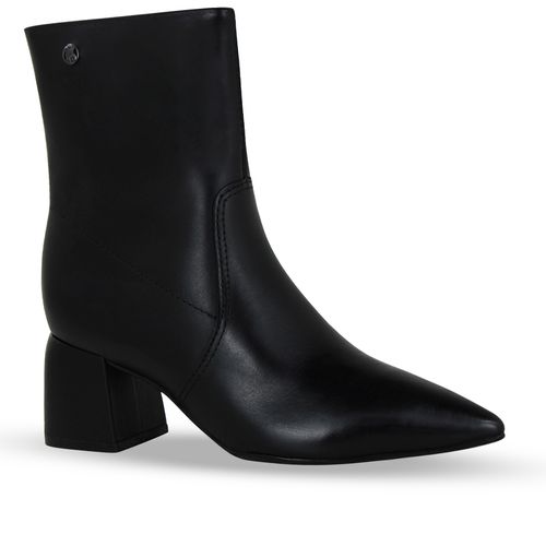 Bota Cano Baixo Couro Atanado Napoli Preto