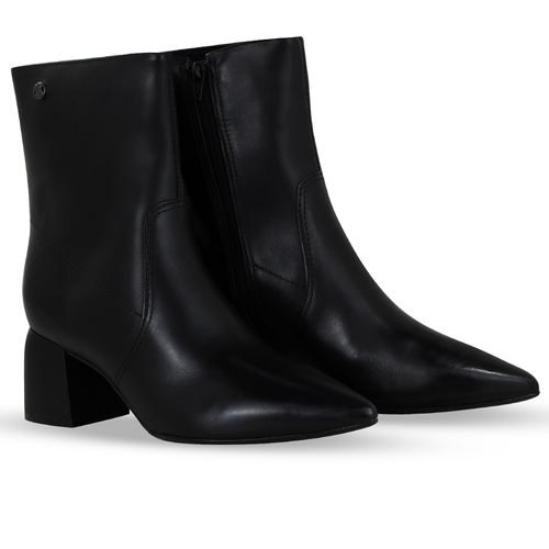 Bota Cano Baixo Couro Atanado Napoli Preto