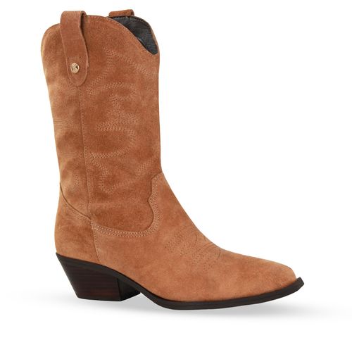Bota Western Camurça Castanho