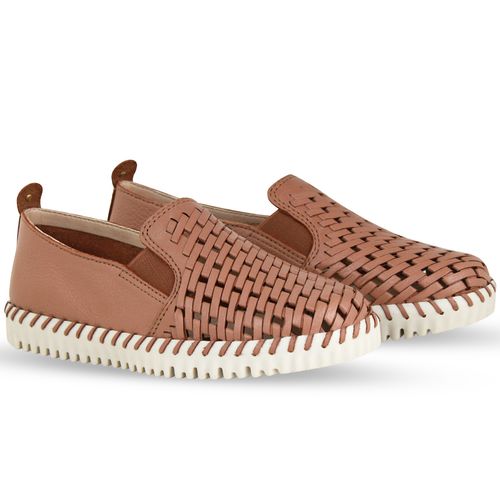 Tênis Twister Couro Burnish Mocha Mousse