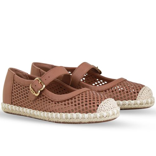 Sapatilha Couro Burnish Mocha Mousse