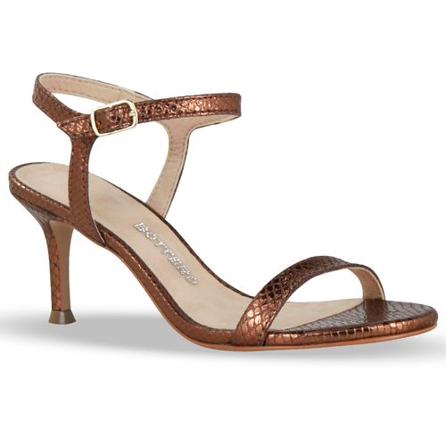 Sandália Couro Bronze