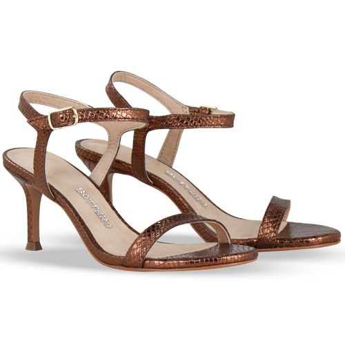 Sandália Couro Bronze