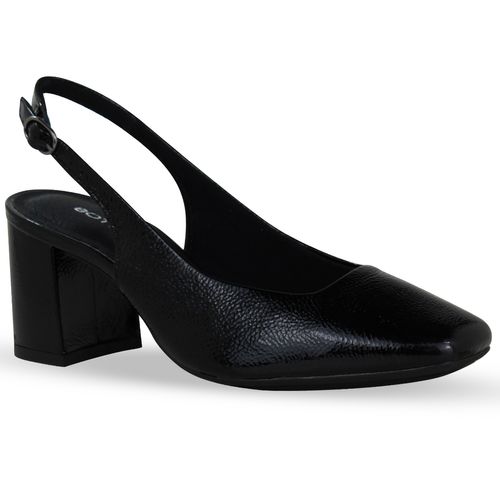 Sapato Couro Verniz Show Preto