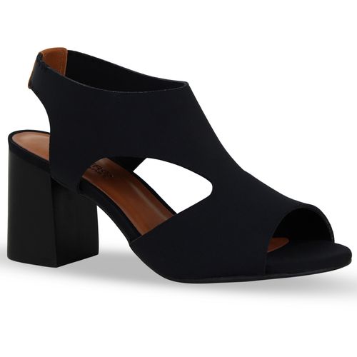 Sandália Sense Lycra Preto