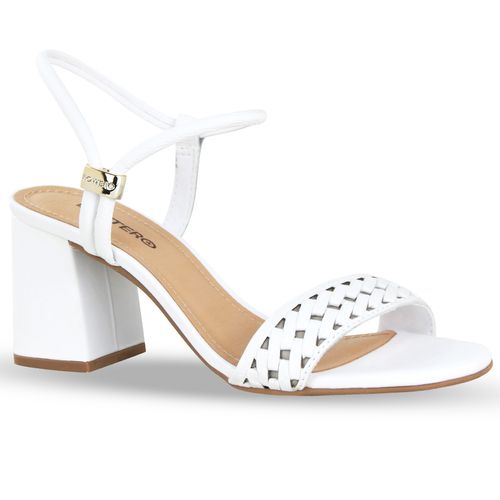 Sandália Couro Burnish Branco