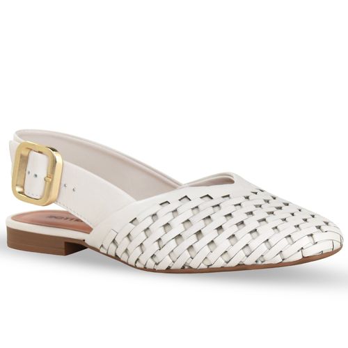 Sapatilha Couro Atanado Napoli Off White