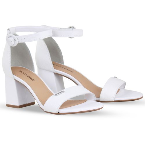 Sandália Couro Burnish Branco