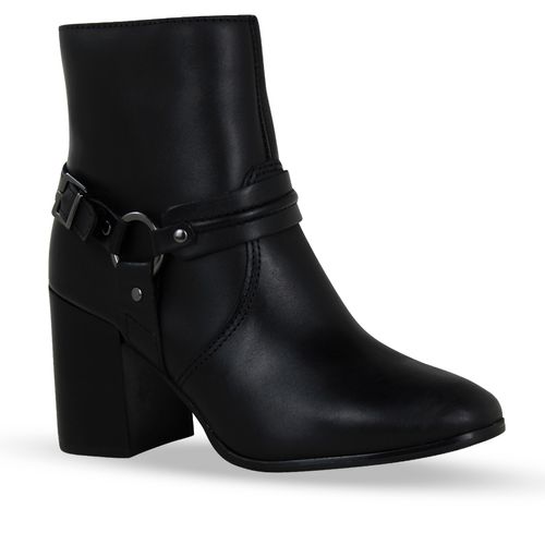 Bota Cano Baixo Couro Atanado Napoli Preto