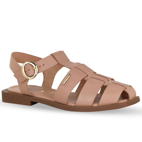 Sandália Rasteira Couro Atanado Brown Sugar