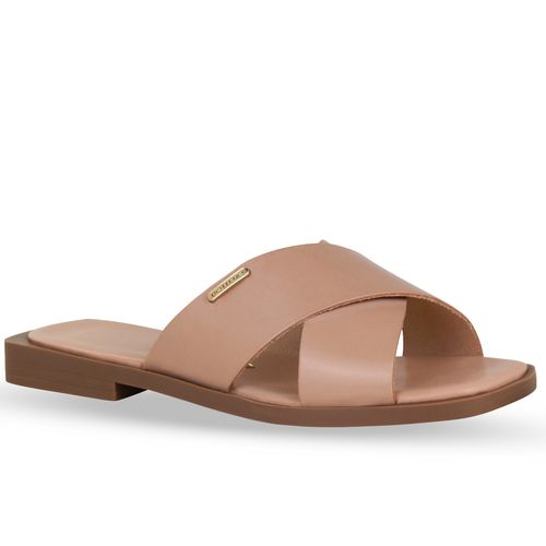 Sandália Rasteira Couro Atanado Brown Sugar