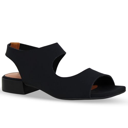 Sandália Sense Lycra Preto