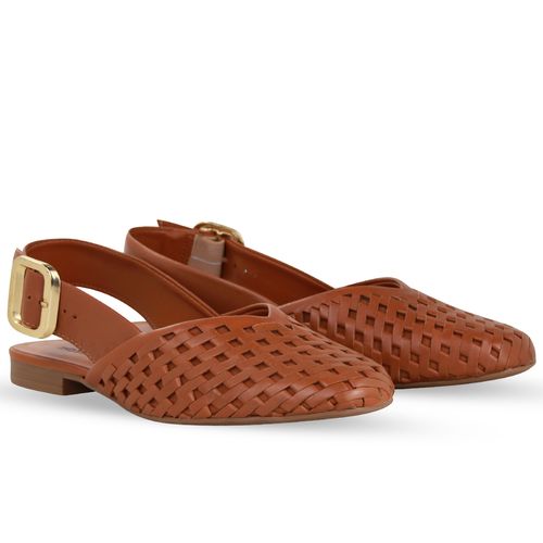 Sapatilha Couro Atanado Napoli Caramelo