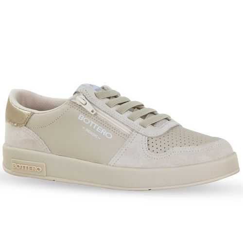 Tênis Couro Camurça Marfim