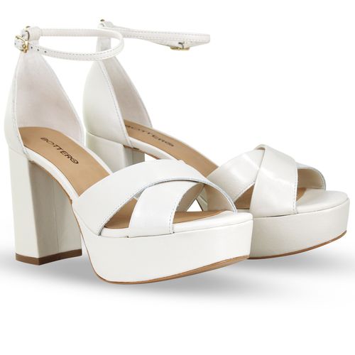 Sandália Couro Atenas Off White
