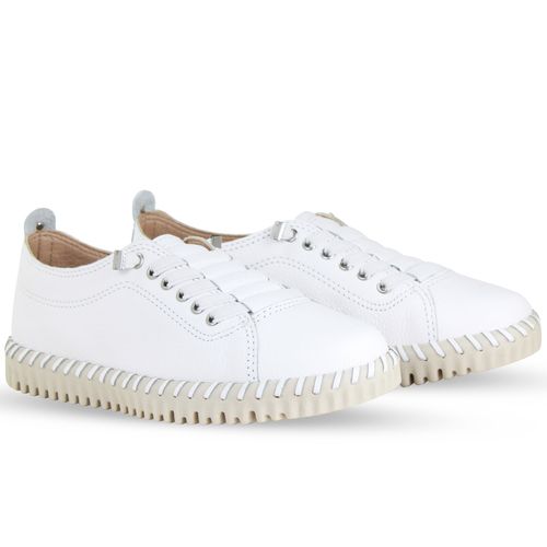 Tênis Twister Couro Burnish Branco