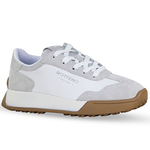 Tênis Couro Camurça Cinza Claro