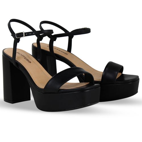 Sandália Couro Atanado Napoli Preto