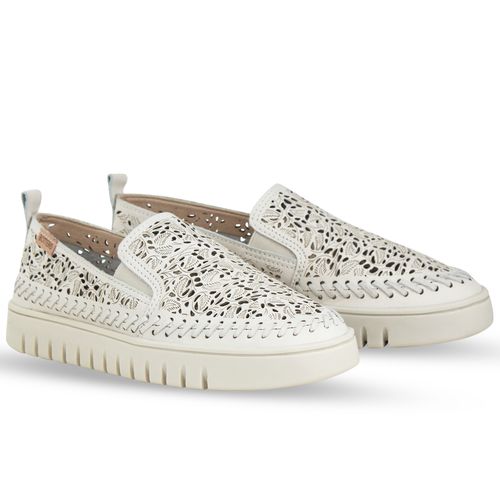 Sapato Couro Atanado Napoli Off White