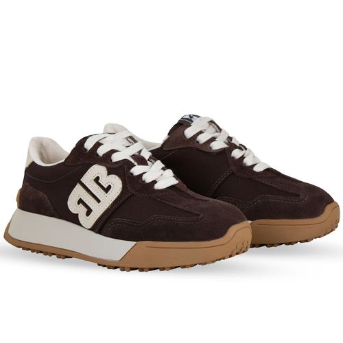 Tênis Couro Camurça Café