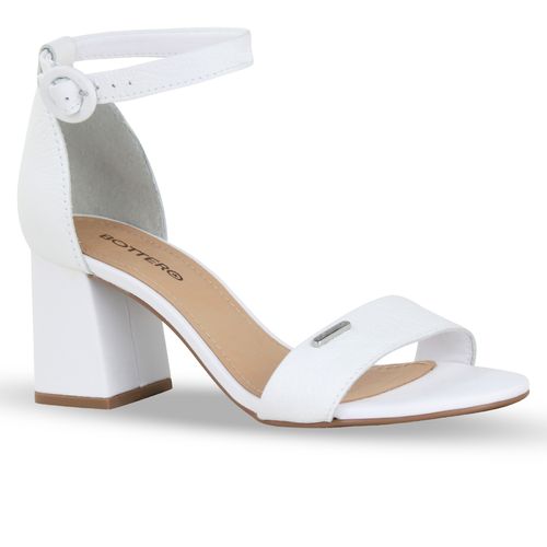 Sandália Couro Burnish Branco