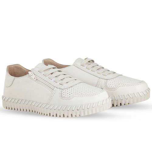 Tênis Twister Couro Burnish Off White